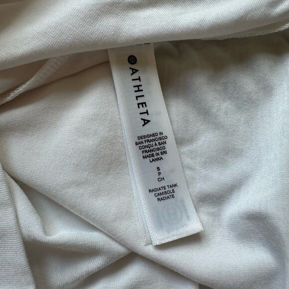 Athleta Radiate white knot-front tank top size S - Picture 7 of 12